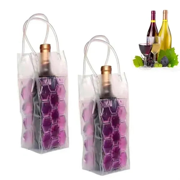 Wine Bottle Cooler Bag - Ice Chiller with Gel Pack