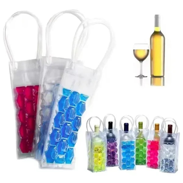 Wine Bottle Cooler Bag - Ice Chiller with Gel Pack