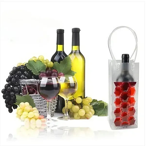Wine Bottle Cooler Bag - Ice Chiller with Gel Pack
