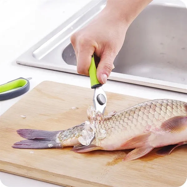 Stainless Steel Magnetic Kitchen Scissors - Removable Design