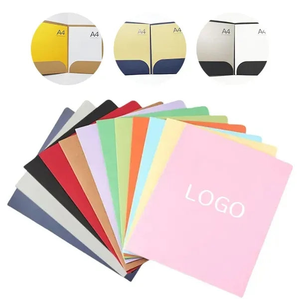 Multicolor A4 Paper Folder - Two-Page Organizer