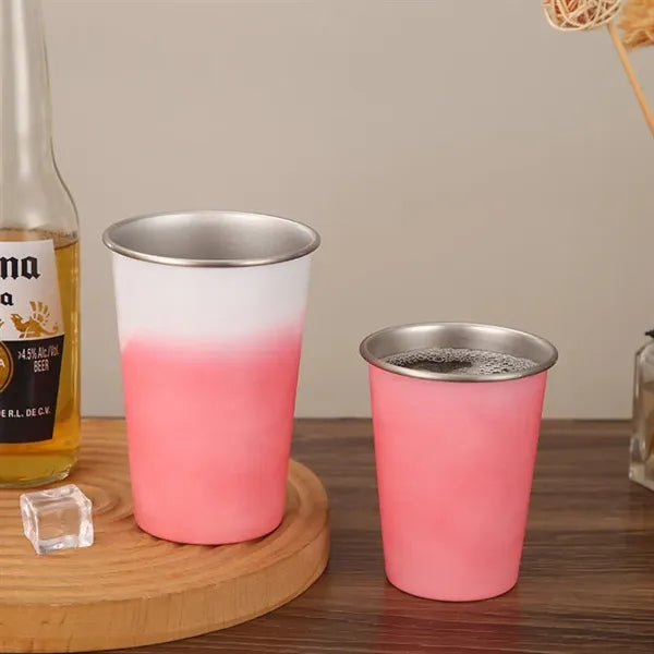 Color Changing Aluminum Cup - Cold-Activated Technology