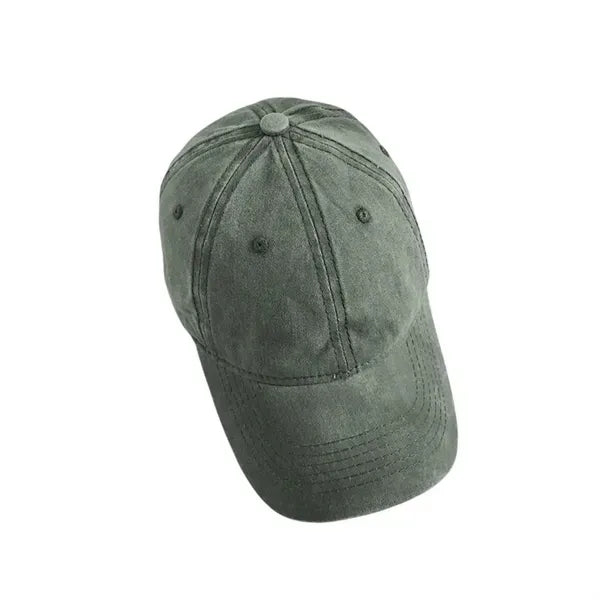 Washed Cotton Retro Baseball Cap - Unisex Hat
