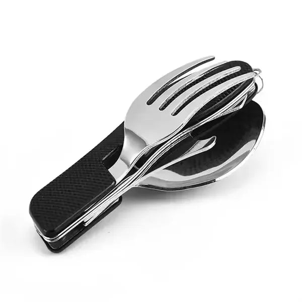 Portable Folding Cutlery Set - 4-in-1 Multi-Functional