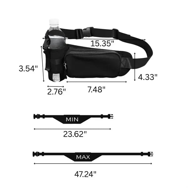Ultra Light Waist Pack for Running - Adjustable Belt Bag