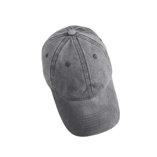 Washed Cotton Retro Baseball Cap - Unisex Hat
