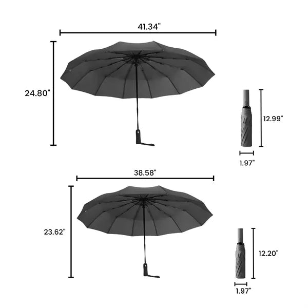 Automatic Folding Umbrella - Dual-Purpose Design
