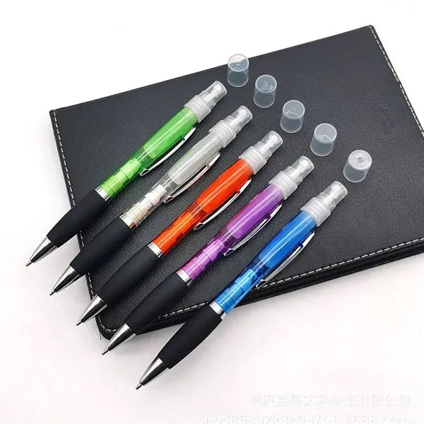 Rotatable Ballpoint Pen with Spray Bottle - 2-in-1 Design