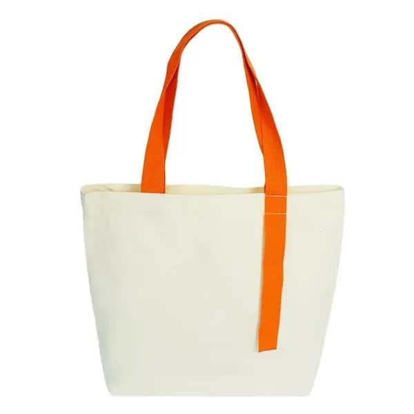Stylish Canvas Tote Bags with Colorful Streamer Accents