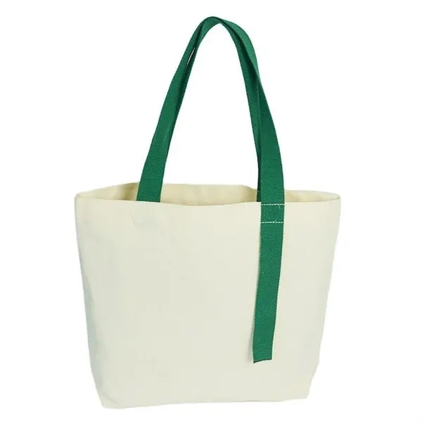 Stylish Canvas Tote Bags with Colorful Streamer Accents