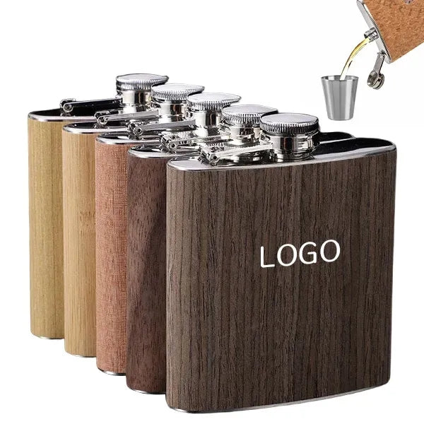 6oz Stainless Steel Flask - Durable Portable Drinkware