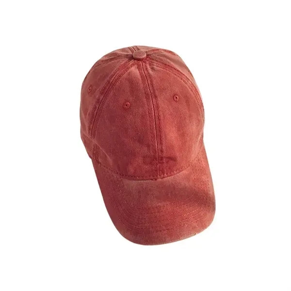 Washed Cotton Retro Baseball Cap - Unisex Hat