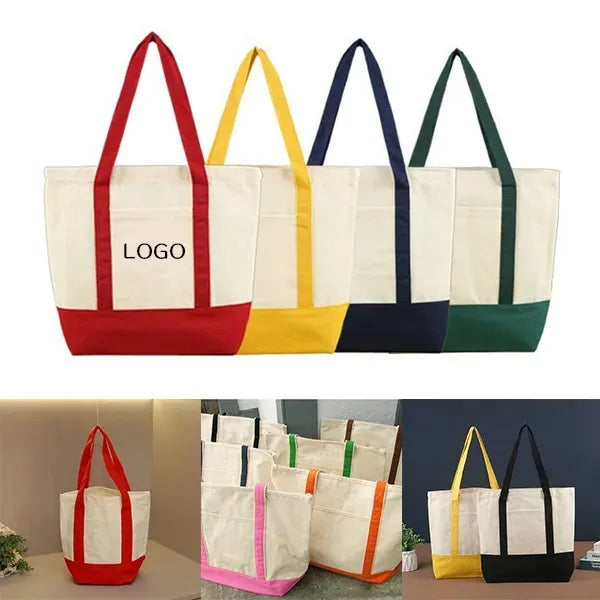 Colorful Handheld Cotton Tote Bag