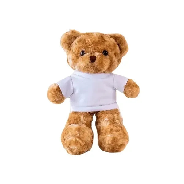 Colorful Teddy Bear Plush Toy - Cute Design with Logo Print