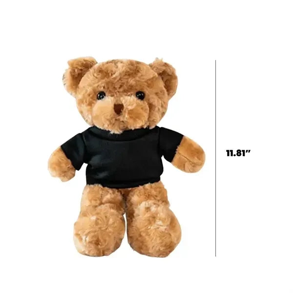 Colorful Teddy Bear Plush Toy - Cute Design with Logo Print