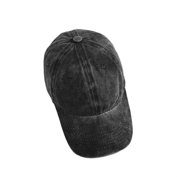 Washed Cotton Retro Baseball Cap - Unisex Hat