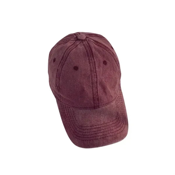 Washed Cotton Retro Baseball Cap - Unisex Hat