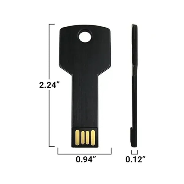32GB Metal Keychain USB Flash Drive - Creative Design