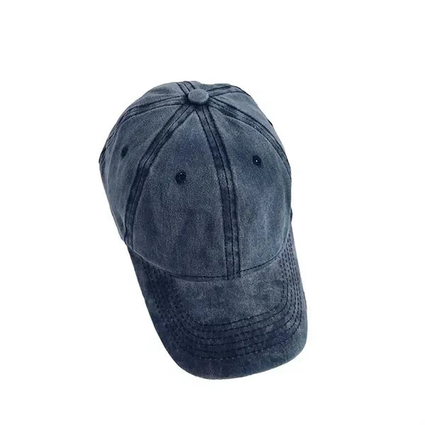Washed Cotton Retro Baseball Cap - Unisex Hat