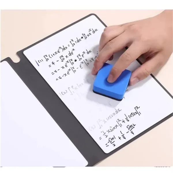 A5 Leather Whiteboard Erasable Notebook -