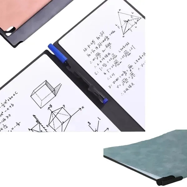 A5 Leather Whiteboard Erasable Notebook -
