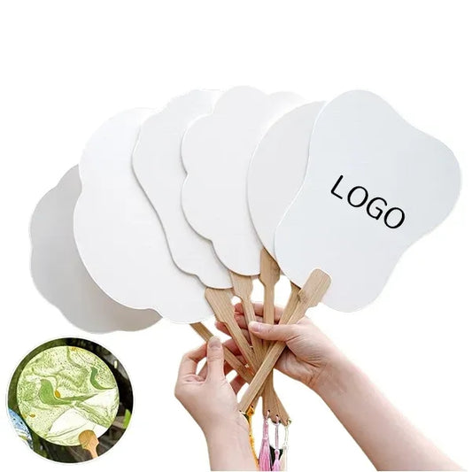 Double-Sided Chinese-Style Round Fan - DIY Craft Blank