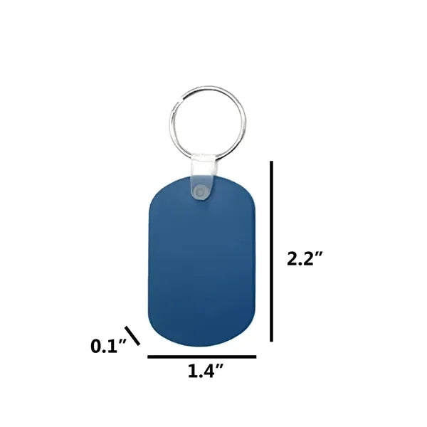 Waterproof Personalized PVC Keychain - Custom Key Ring