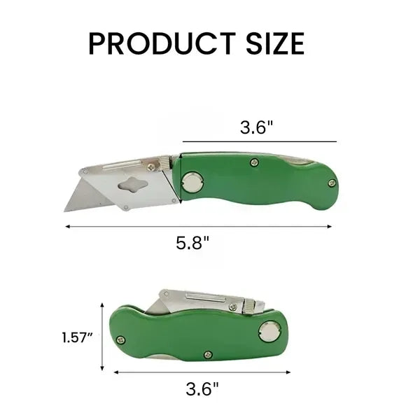 Alloy Folding Utility Knife - Zinc Material Foldable Tool