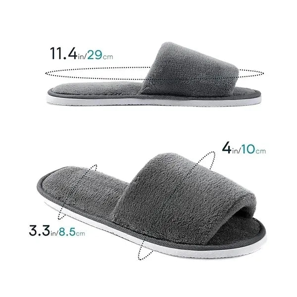 Cozy Velvet Slippers - Thick Non-Slip Design
