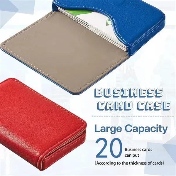 PU Leather Business Card Holder - Premium Storage Case