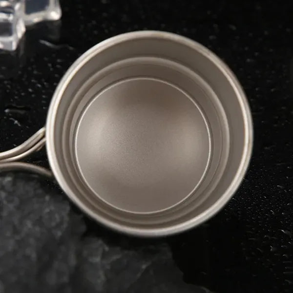Collapsible Camping Cups - Stackable with Foldable Handle