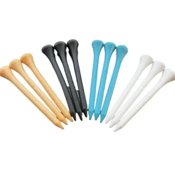 Wooden Golf Tee Organizer - Portable Holder Case