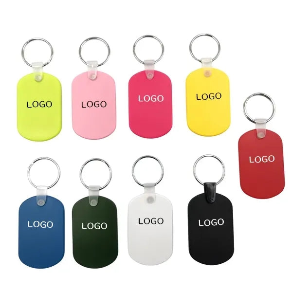 Waterproof Personalized PVC Keychain - Custom Key Ring