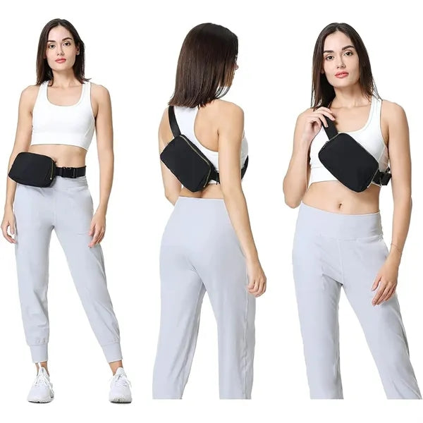Compact Waist Pack with Customizable Strap