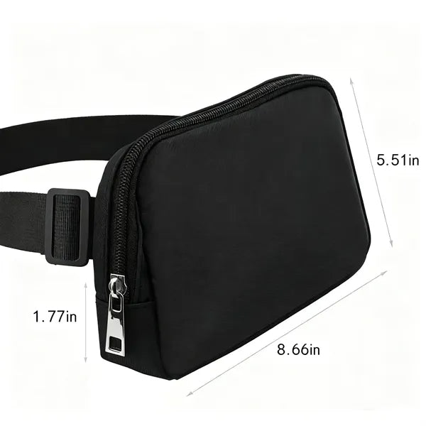 Compact Waist Pack with Customizable Strap