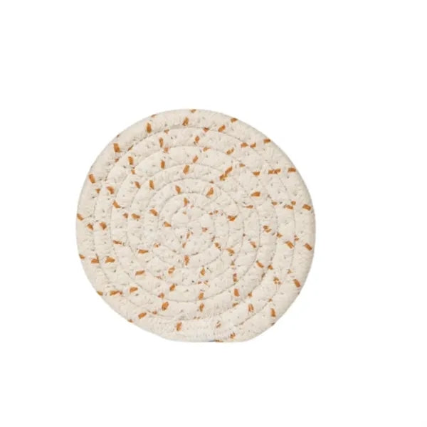 Bohemian Cotton Coaster Set with Holder