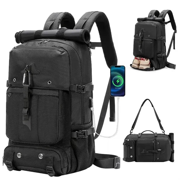 Outdoor Hiking Backpack with USB Charging Port