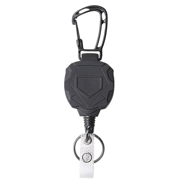 Outdoor Retractable Keychain with Carabiner Clip