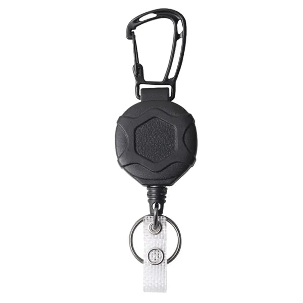 Outdoor Retractable Keychain with Carabiner Clip