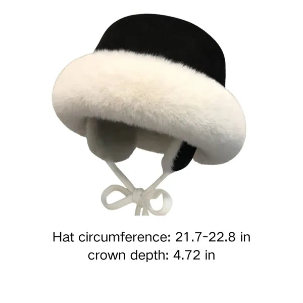 Winter Trapper Hat with Ear Flaps Plush Lined