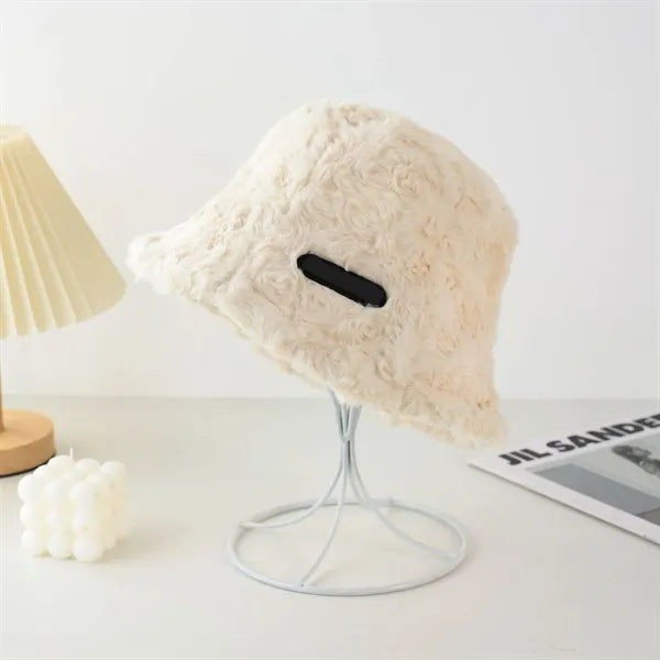 Women's Winter Knit Hat with Ear Flaps, Bowl Cut Design