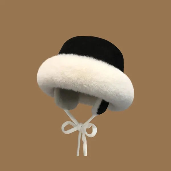 Winter Trapper Hat with Ear Flaps Plush Lined