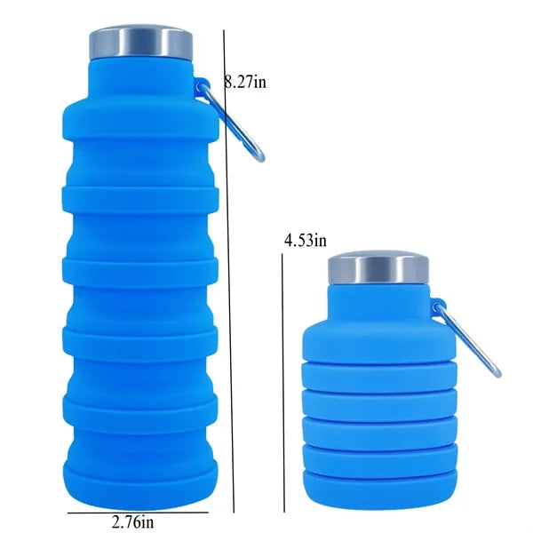 16.9oz Silicone Collapsible Water Bottle