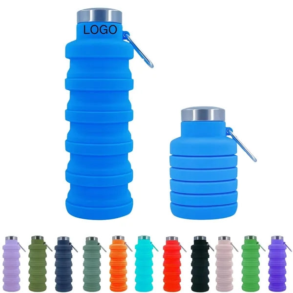 16.9oz Silicone Collapsible Water Bottle