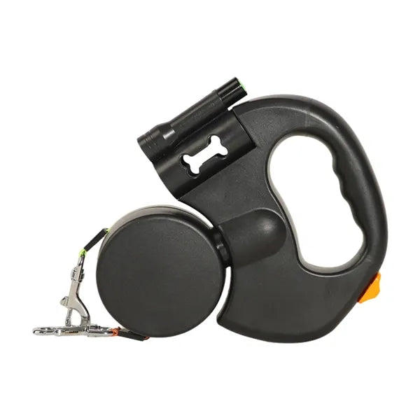 Double-Head Retractable Dog Leash with LED Lights