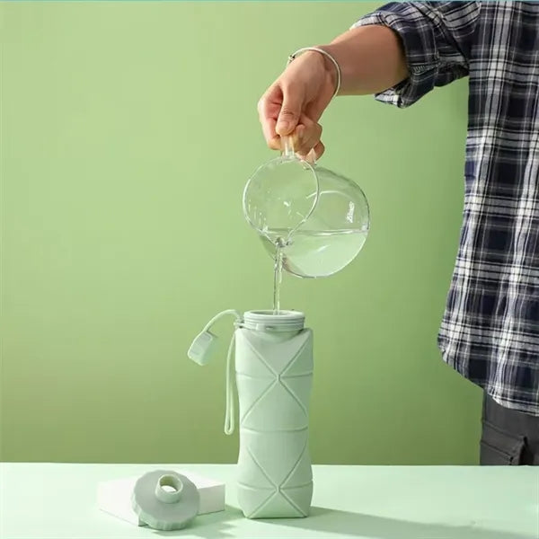 20.3oz Silicone Collapsible Water Bottle