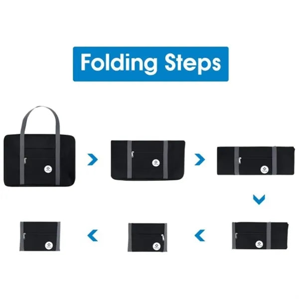 Foldable Travel Duffel Bag with Water - Resistant Fabric