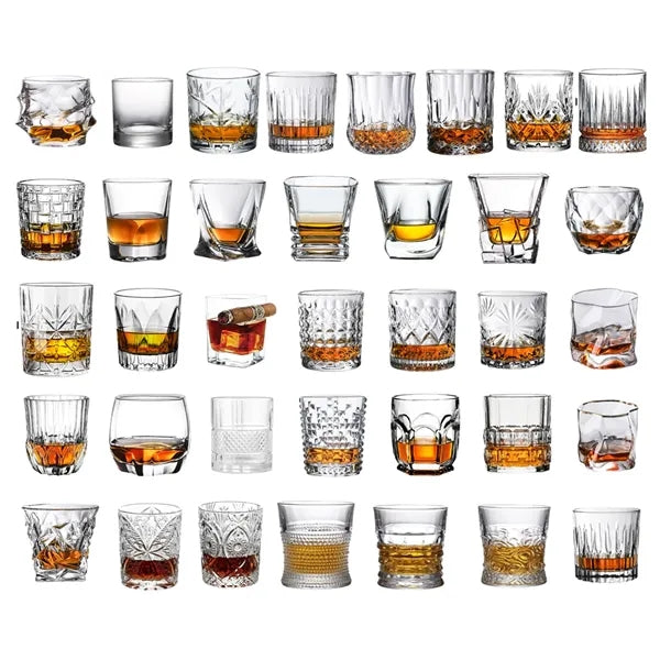9Oz.Unique Twist Design Whiskey Glass