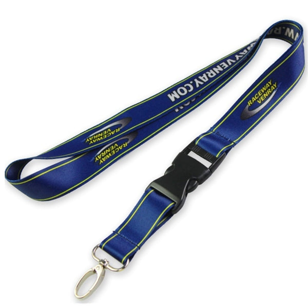 Quick Release Buckle Polyester Lanyards with custom logo