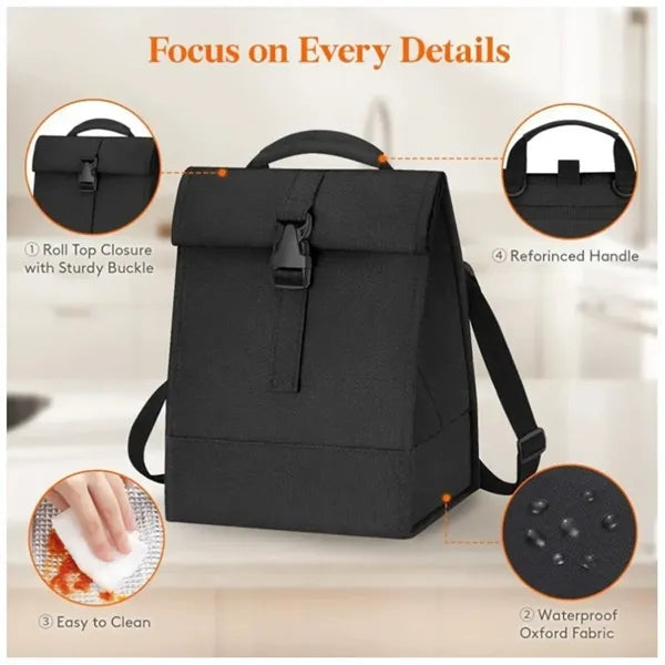 Insulated Lunch Backpack with Multiple Compartments